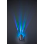 LED 1 Light Projector Night Light Silver RGB