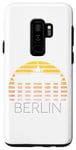 Coque pour Galaxy S9+ Berlin Skyline Allemagne Retro Vintage Sunset I Love Berlin