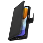 Flip wallet case, slim cover Samsung A23 5G / M23 5G, Silicone Case black