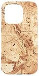 Coque pour iPhone 15 Pro Faux liège bio motif photo tendance