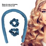 (2)Heatless Curler No Heat Curling Iron Wave Curler Long Hair Silk Ribbon