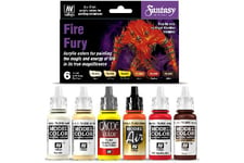 Vallejo Vallejo: 70.243 - Model Color - Fantasy - Fire Fury (6 X 18 Ml)