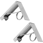 2 Pcs Pince pour Nappe, Clip Nappe de Table en Acier Inoxydable Fixe-Nappe à Ressort pour Restaurant Fêtes Pique-Nique, Nappe Clips Anti-Glissant,