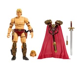 Masters of the Universe Masterverse Action Figure He-Man Articulated Movie Collectible with Swappable Body Parts and Accessories, MOTU Toy, HLB55