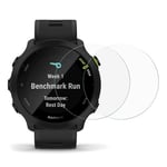 Garmin Forerunner 55 Arc-Edge Skjermbeskytter - Herdet glass - 2 stk. - Gjennomsiktig