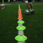 (Green)10 Pcs Practical Mini Field Cone Discs Marker Soccer Football Sports CU