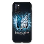 Coque pour Oppo A72 Manga Attaque Titans Noir