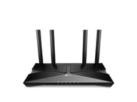 Tp-Link Ax1800, Wi-Fi 6 (802.11Ax), Dobbelbånd (2.4 Ghz / 5 Ghz), Ethernet/Bredbåndsforbindelse, Sort, Frittstående Router