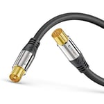 Sonero® Premium TV Aerial Cable/Coaxial Cable 2 m Black