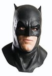 Rubies Adult Batman V Superman: Dawn of Justice Batman Foam Latex Mask With Cowl Costume Accessory, Black, One Size US, Black, One size