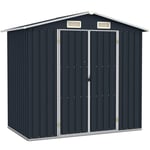 Vidaxl - Abri de jardin Anthracite 205x129x183 cm Acier galvanisé