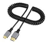 Mini HDMI to HDMI High-speed cable 4K Video at 60 Hz, 2160p, 48 bit/px 2.4m