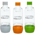 Set med 2 SodaStream PET-flaskor + 1 gratis - Vit - För läskmaskin