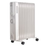 VonHaus Oil Filled Radiator 11 Fin, Oil Heater Portable Electric Free Standing