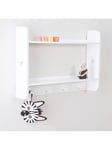 Great Little Trading Co Star Bright Landscape Wall Shelves and Hooks, White