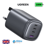 UGREEN 100W Charger 4Port USB-C GaN For MacBook/iPhone/iPad UK Fast Wall Charger