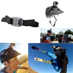 GoPro Hero 8/7/6/5/4 Helmet Strap Head Belt Bike Helmet Mount Holder Adapter