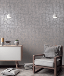 Glistening Maze Grey/Rose Gold Wallpaper 12914 by Holden Decor Living Room Hall