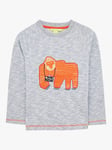 White Stuff Kids' Gorilla Paparazzi Sweatshirt, Chamb Blue