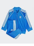 adidas Originals Infant Unisex Superstar Tracksuit - Blue, Blue, Size 9-12 Months