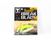 Jackall Super Break B Fine 1/8 oz Sinking Lure Chartreuse Back Pearl (1424)