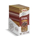 Valor Sugar Free Dark Chocolate Bar - Dark Diabetic Chocolate with Almonds - Sugar free made with Fine Cacao, Sweetened with Stevia, Gluten Free, Vegan, by Master Chocolatiers, Box 14 150g Bars