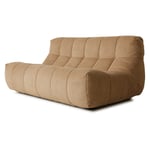 HKliving - Lazy Lounge 2-sits Soffa Corduroy Rib Brown från Sleepo