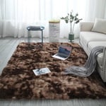 (Kahvi-60x160cm)Isot matot moderniin olohuoneeseen Pitkät hiukset Lounge-matto makuuhuoneeseen Pörröinen sisustus Nordic Fluffy Floor sänkymatot