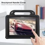 Black Tablet Case Shockproof Cover Fit For Fire HD 8/8 Plus 2020 Kids Friend Set