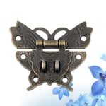 2 PCS Cupboard Door Hinges Small Cabinet Jewelry Antique Latch Chest