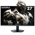 KOORUI Ecran Gaming 27 Pouces, QHD 2560 x 1440 écran PC Adaptive-Sync Technology(Panneau IPS, 170 Hz, 1 ms, DCI-P3 90%, Compatibilité Gsync, 2xHDMI, VESA, DisplayPort, Inclinaison Réglable)