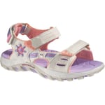 Merrell Waterpro Jill Kids, Sandales Outdoor Fille - Ivoire - Elfenbein/Silver Lining/Violet, 38 EU