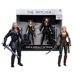 McFarlane Toys, The Witcher Ciri & Geralt of Rivia (Saison 3) Lot de 2 Figurines d'action de 17,8 cm à partir de 12 Ans