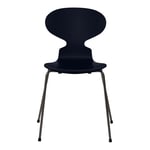 Fritz Hansen - Myran 3101 Midnight Blue Lackad/Warm Graphite - Matstolar - designer_arne_jacobsen - Blå - Metall/Trä