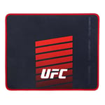 Konix UFC Gaming Mouse Pad 32 x 27 cm - Ultra Thin 3D Silicone Surface - Non-Slip Rubber Base - Black and Red