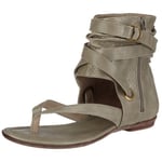 Buffalo London 309-9823 PU Tan 01 109322 Sandales Tendance pour Femme, Gris Grey01, 42 EU