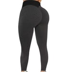 Tflycq Womens Stretch Yoga Leggings Fitness Löpgym Sport Full Längd Active Pants Black L