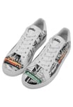 DOGO Homme Cuir Vegan Blanc Baskets - Broadway Motif