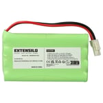 EXTENSILO Batterie compatible avec Somfy Dexxo motorisation de porte ou portail (2000mAh, 9,6V, NiMH)