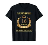 16 year Wedding Anniversary Gift ideas for Him, Her T-Shirt