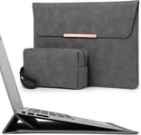 15-16 Pouces Housse Ordinateur Portable Avec Stand Pour Macbook Pro 16 M4/M3/M2/M1 Pro/Max 2025-2019, Macbook Pro 15 2025-2012, Samsung Galaxy Book Flex/Pro 15, Xps 15, Gris Sidéra[SMA075409]