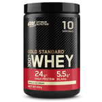 Optimum Nutrition Gold Standard 100% Whey Muscle Building and Recovery Protein Powder with Naturally Occurring Glutamine and BCAA Amino Acids, Vanilla Ice Cream Flavour, 10 Servings, 300g