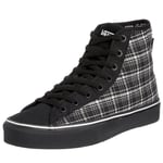 Vans Ferris Hi Baskets Mixtes à Carreaux pour Homme, Noir, Blanc, Noir., 43 EU