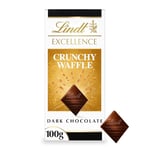 Lindt EXCELLENCE Dark Crunchy Waffle bar 100g