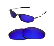 NEW POLARIZED REPLACEMENT DEEP BLUE LENS FOR OAKLEY WHISKER  SUNGLASSES