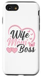 Coque pour iPhone SE (2020) / 7 / 8 Moms the Boss – Cadeau mignon pour la fête des mères