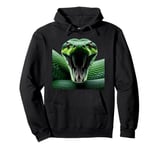 Green Anaconda Shirt Gothic Snake Venomous Serpent Reptile Pullover Hoodie