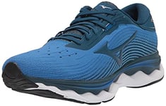 Mizuno Homme Wave Sky 5 Chaussure de Course, Bleu impérial, 45 EU