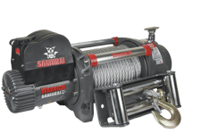 Warrior Winches Samurai 20,000 Heavy Duty, 12V Stålvajer Vinsch