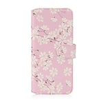 32nd Floral Series 2.0 - Design PU Leather Book Wallet Case Cover for Samsung Galaxy A50, A50S & A30S (2019), Designer Flower Pattern Wallet Style Flip Case With Card Slots - Cherry Blossom